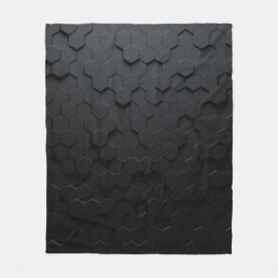 Couverture Polaire Abstrait triangulaire noir, Grunge surfa