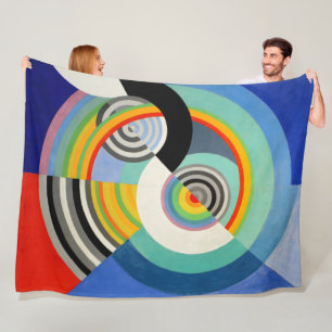 Couverture Polaire abstraite géométrique colorée par Robert Delaunay