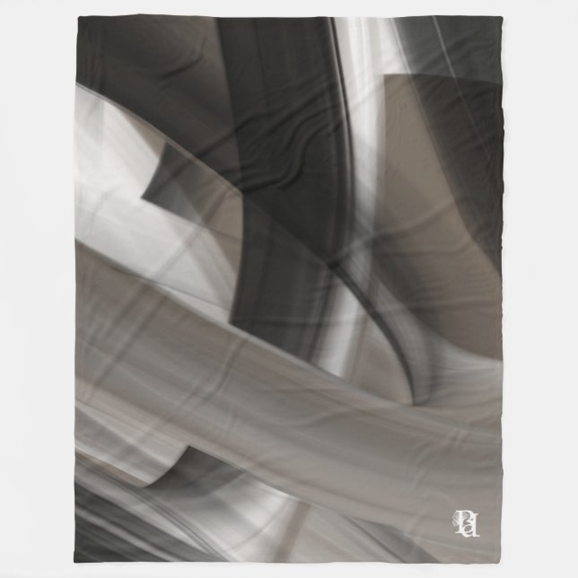 Couverture Polaire Abstraite HomeTerra’s Tendre Mu (Devant)