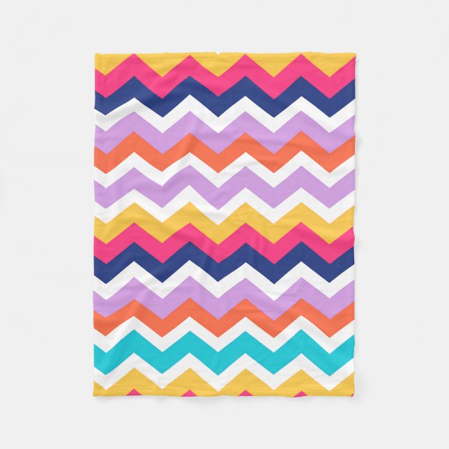 Couverture Polaire Accent de décoration intérieure à motif chevron co (Devant)