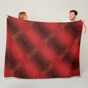 Couverture Polaire Acceptation Médaillons de méditation rouge