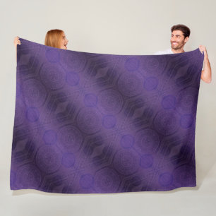Couverture Polaire Acceptation Médaillons de méditation violette