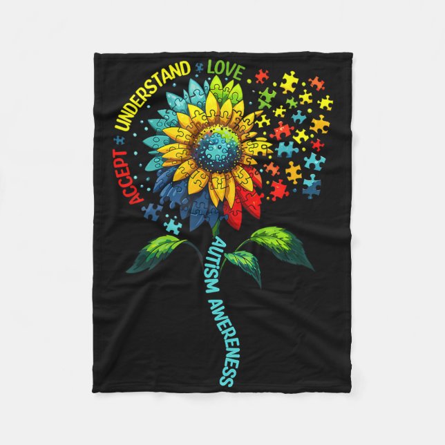 Couverture Polaire Accepter Comprendre l'amour Sensibilisation sur l' (Devant)