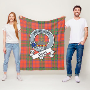Couverture Polaire Accorder Ancien Clan Badge Tartan Plaid