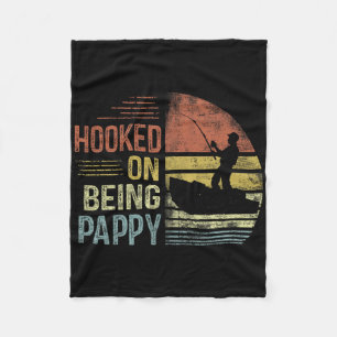 Couverture Polaire Accro au pêche cadeaux Pappy Papa Fête des Pères