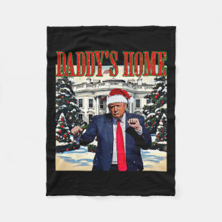 Couverture Polaire Accueil de papa Edition Noël Maison Blanche Trump
