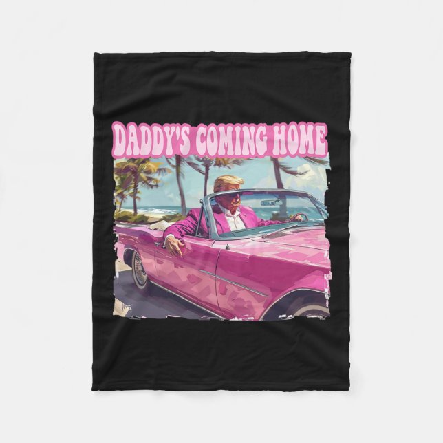 Couverture Polaire Accueil Trump Chemise Funny Maga Donald Trump 2024 (Devant)