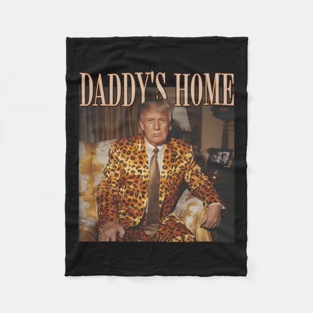 Couverture Polaire Accueil Trump Chemise Trump 2024 Leopard Funny Mag (Devant)