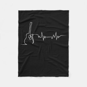 Couverture Polaire Acoustic Guitar Heartbeat