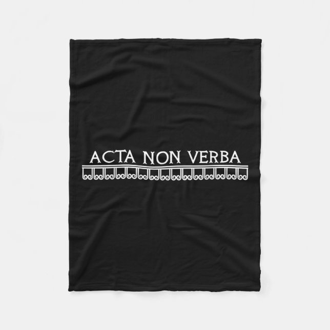 Couverture Polaire Acta Non Verba Actions Pas Mots Motivation Latino (Devant)
