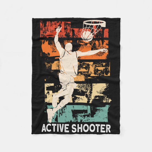 Couverture Polaire Active Shooter amusant Bysketbyll Sarcasme (Devant)