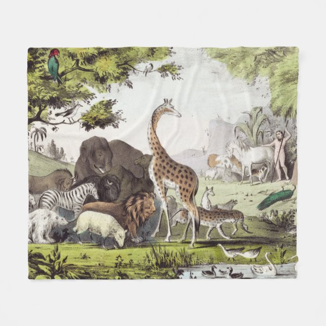 Couverture Polaire Adam nomme les créatures (Devant (Horizontal))