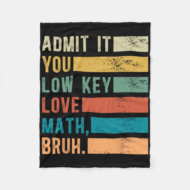 Couverture Polaire Admettez-le, vous aimez discrètement les maths, me (Devant)