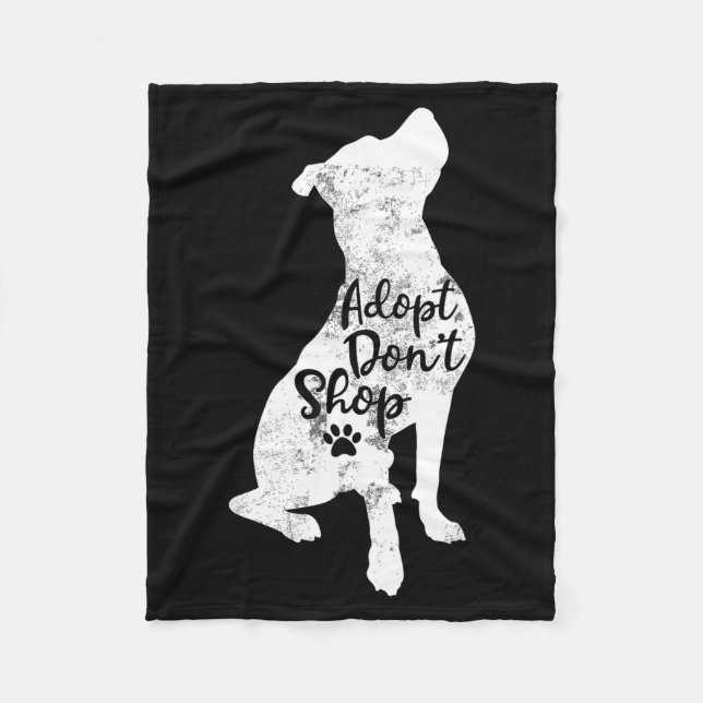 Couverture Polaire Adopt Don't Shop Rescue Tbull Dog Breed T Bull Mom (Devant)