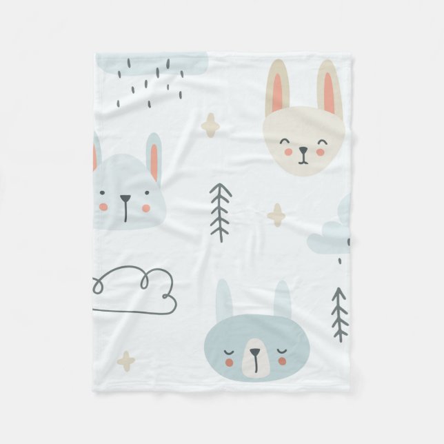 Couverture Polaire Adorable poupée pastel enfants motifs (Devant)