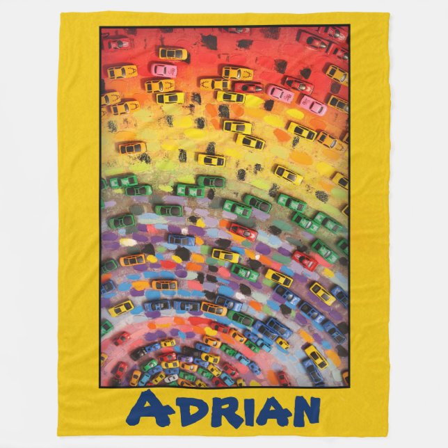 Couverture Polaire Adrian - jaune (Devant)