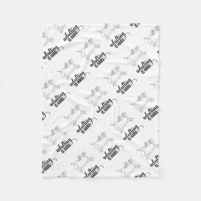 Couverture Polaire Adulte est dur et drôle (Devant)