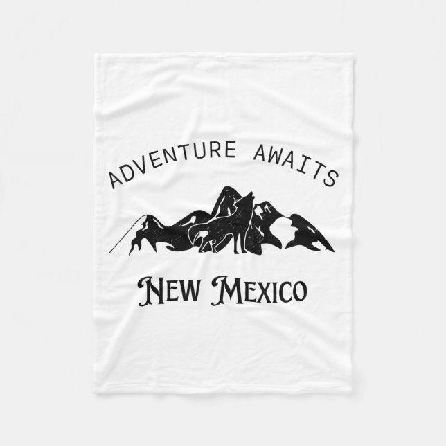 Couverture Polaire Adventure Awaits Vacation Travel New Mexico  (Devant)