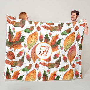Couverture Polaire Affaire Orange Green Decor