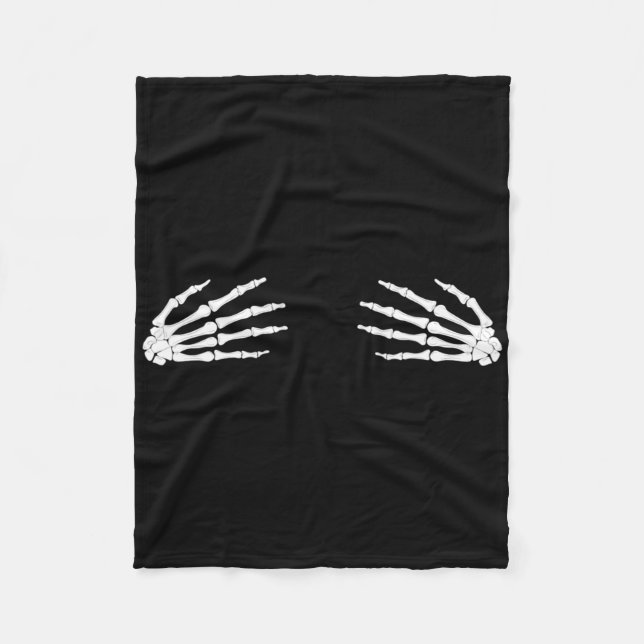 Couverture Polaire Affaire Scary Skeleton Skull H (Devant)