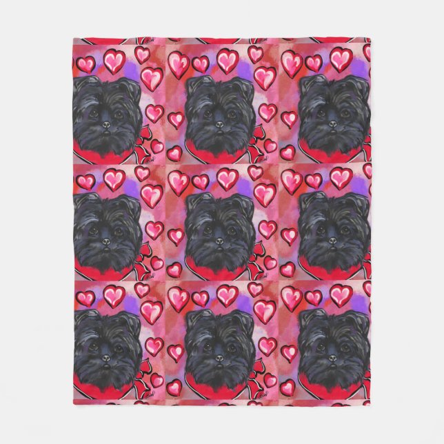 COUVERTURE POLAIRE AFFENPINSCHER         (Devant)