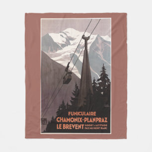 Couverture Polaire Affiche de funiculaire de Funiculaire Le Brevent