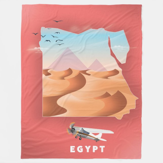 Couverture Polaire Affiche de voyage en Egypte (Devant)