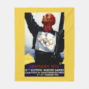 Couverture Polaire Affiche olympique de publicité de 1936 jeux