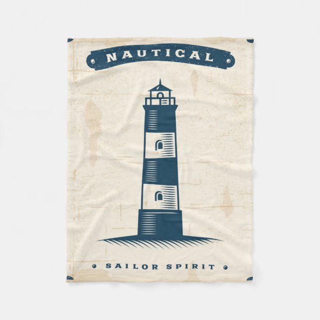 Couverture Polaire Affiche vintage 1 de phare (Devant)