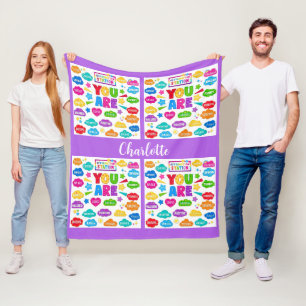 Couverture Polaire Affirmation Lumineuse - Décor De Classe Motivation