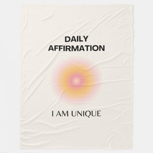 Couverture Polaire Affirmations quotidiennes, Affirmations positives (Devant)