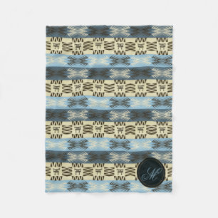 Couverture Polaire Africain tribal ethnique pattern.monogram.