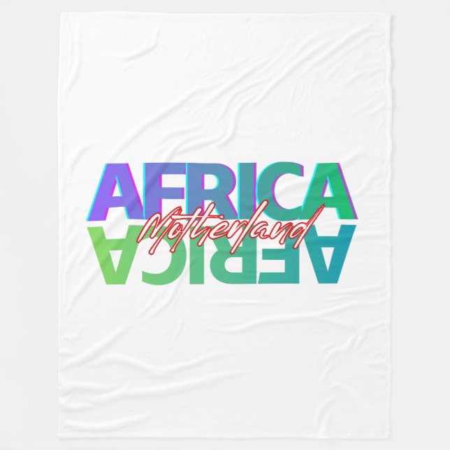 Couverture Polaire AFRIQUE : Patrie | Plaid en molleton (Devant)