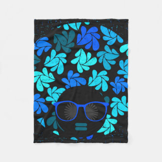 Couverture Polaire Afro Diva Bleu