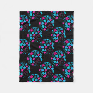 Couverture Polaire Afro Diva Turquoise & Rose Chaud