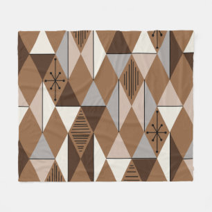 Couverture Polaire Age atomique Art Diamonds Café Brown
