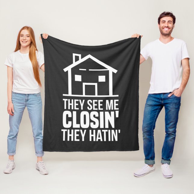 Couverture Polaire Agent They See Me Closing Realtor Estate (En situation)