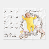 Agneaux adorables pour bébés Jalon de couronne de 