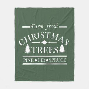 Couverture Polaire Agritourisme Joyeux arbres de Noël