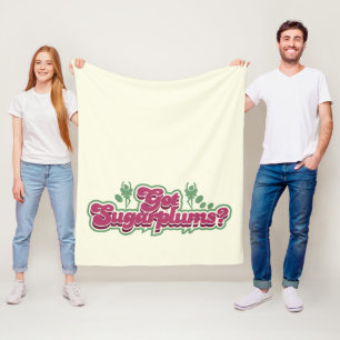 Couverture Polaire Ai Sugarplums Holiday Candy Lover