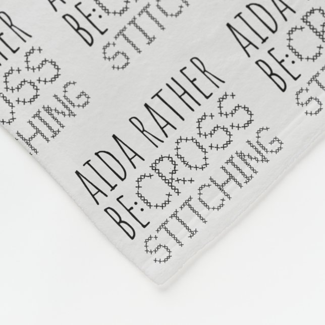 Couverture Polaire Aida Plutôt Broderie Point de Croix Amusant (Coin)