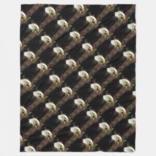 Couverture Polaire aigle chauve honneur troupes USA art patriotique a