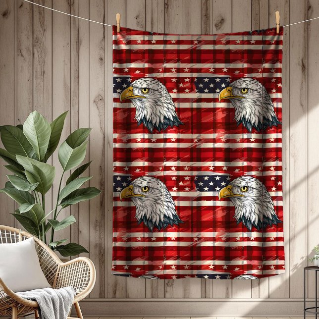 Couverture Polaire Aigle & Drapeau Lancer Célébrez l'Amérique dans le (Eagle & Flag Throw Celebrate America in Comfort)