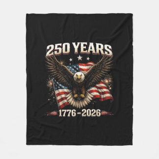 Couverture Polaire Aigle patriotique des États-Unis 250e anniversaire