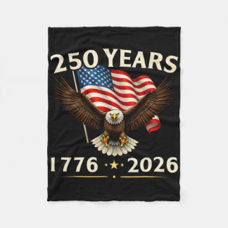 Couverture Polaire Aigle patriotique des États-Unis 250e anniversaire