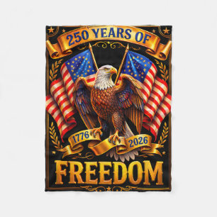 Couverture Polaire Aigle Patriotique Et Drapeau 250 Ans 1776-2026 4 J