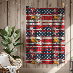 Couverture Polaire Aigle USA Lancer Célébrer la Liberté dans un Style
