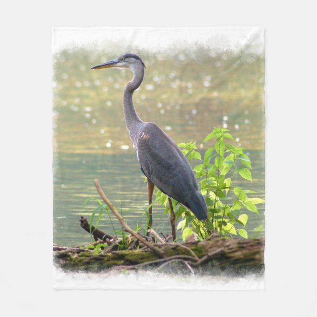 Couverture Polaire Aigrette grise 1 (Devant)