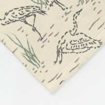 Aigrettes de midi - Le long de la rivière - motif 