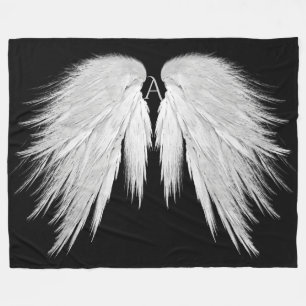 Couverture Polaire AILES ANGEL Monogramme Noir
